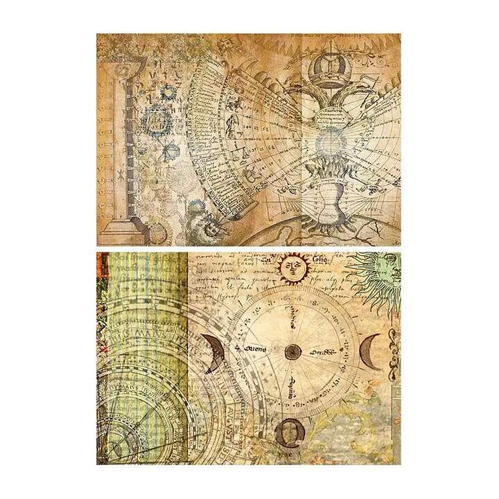 Vintage Background Paper - Medieval Alchemy