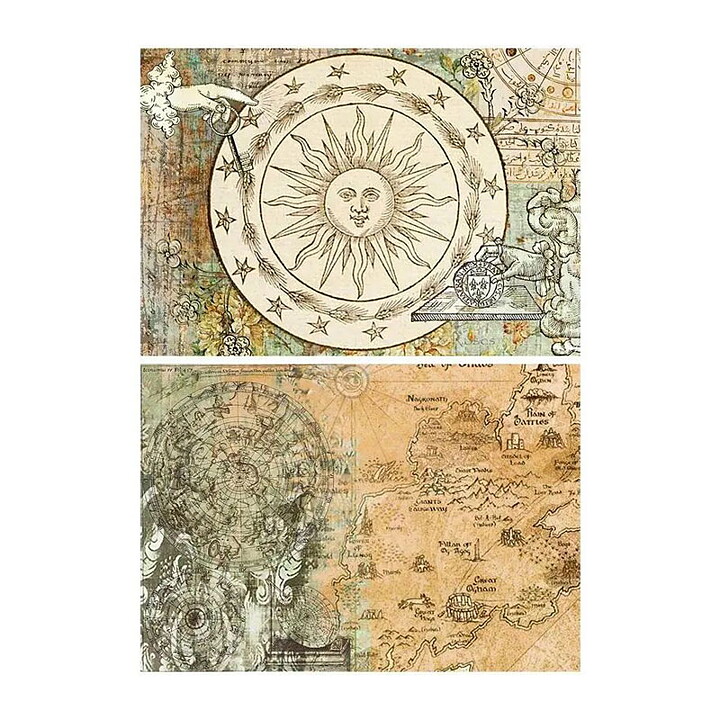 Vintage Background Paper - Medieval Alchemy