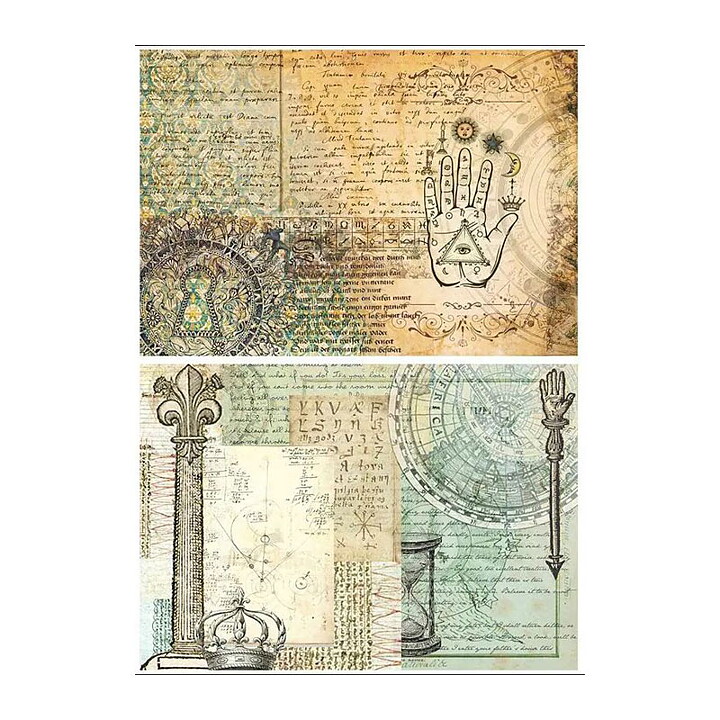 Vintage Background Paper - Medieval Alchemy