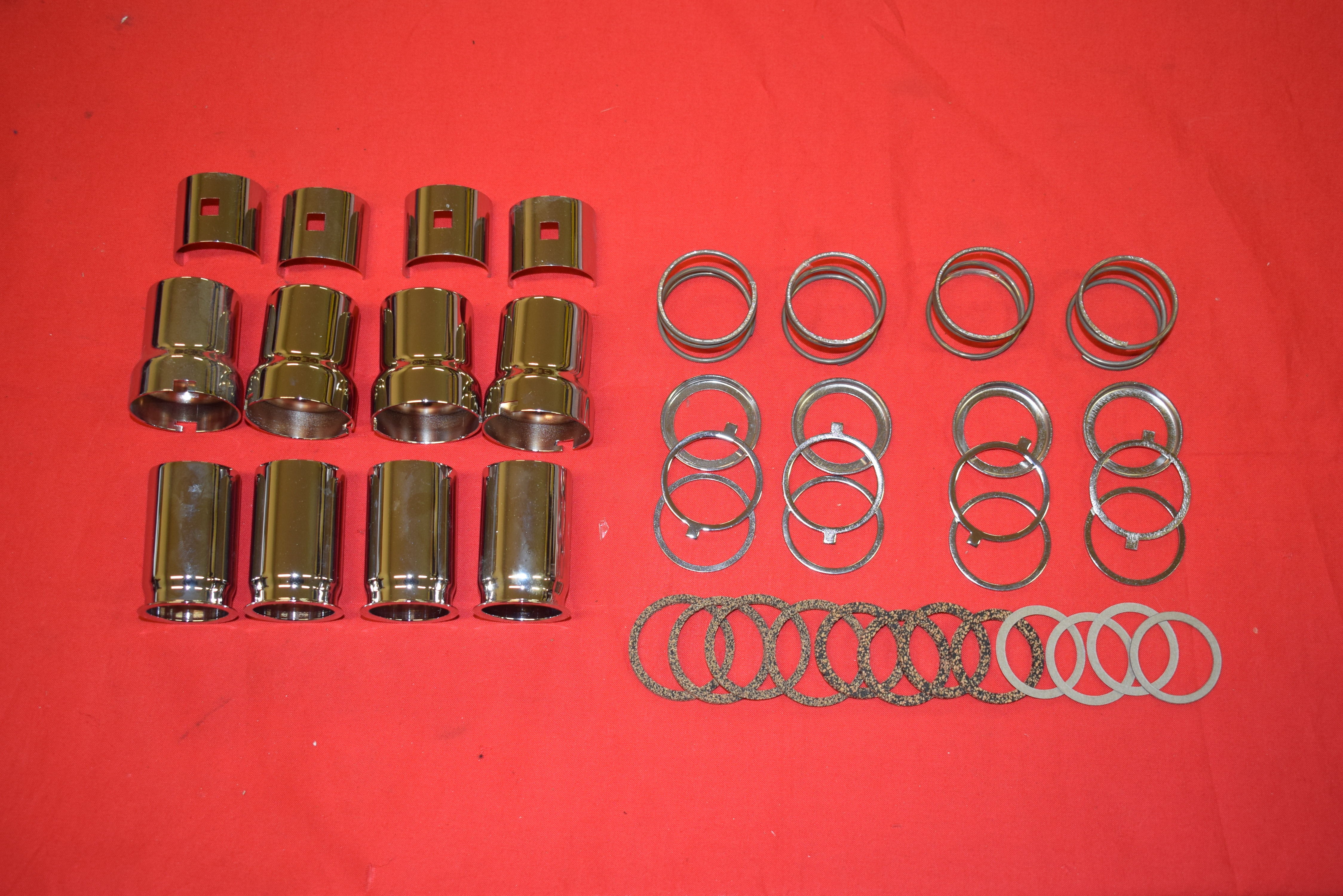 Valve Cover Kit Harley  UL ULH 1939-48 Chrome