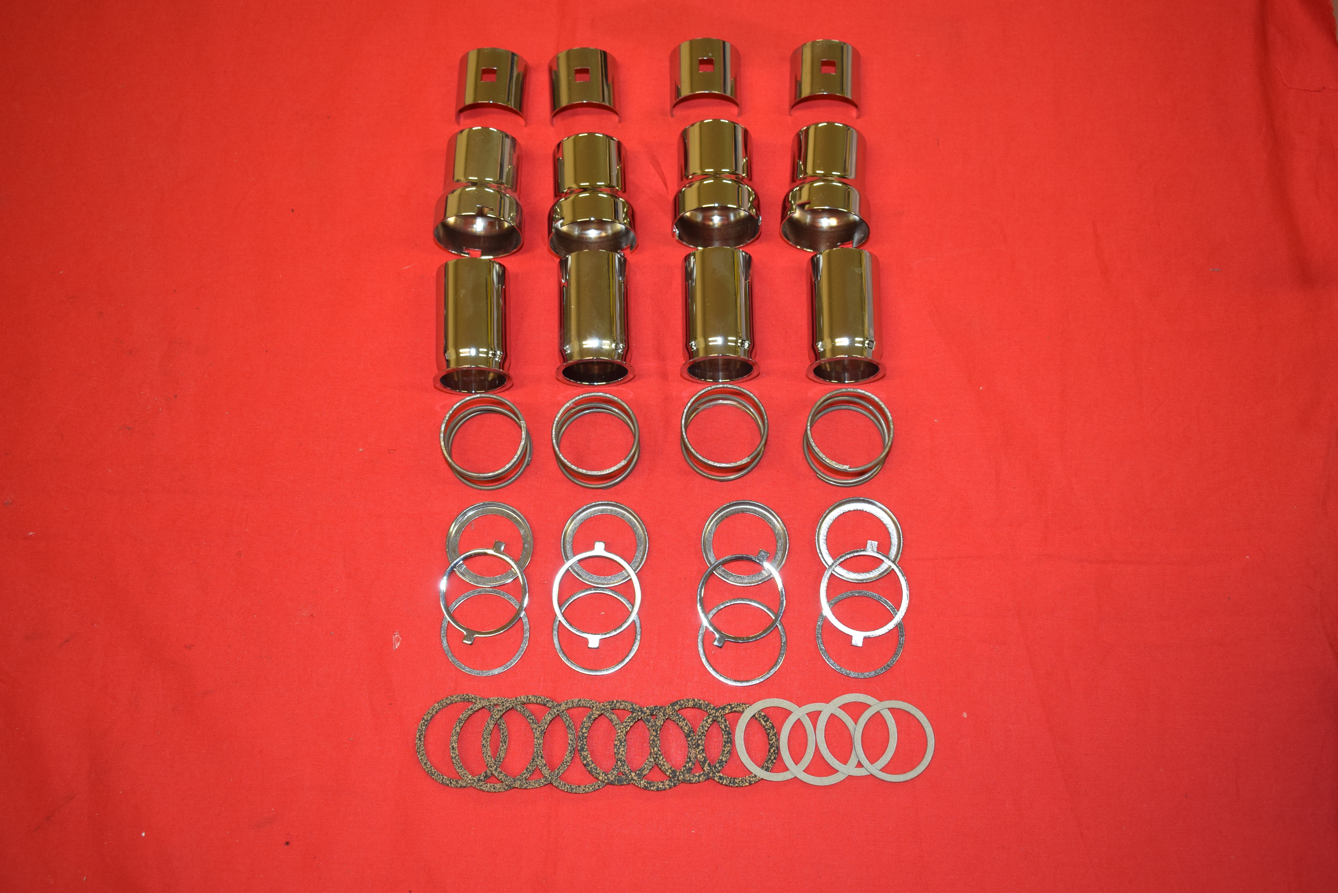 Valve Cover Kit Harley  UL ULH 1939-48 Chrome