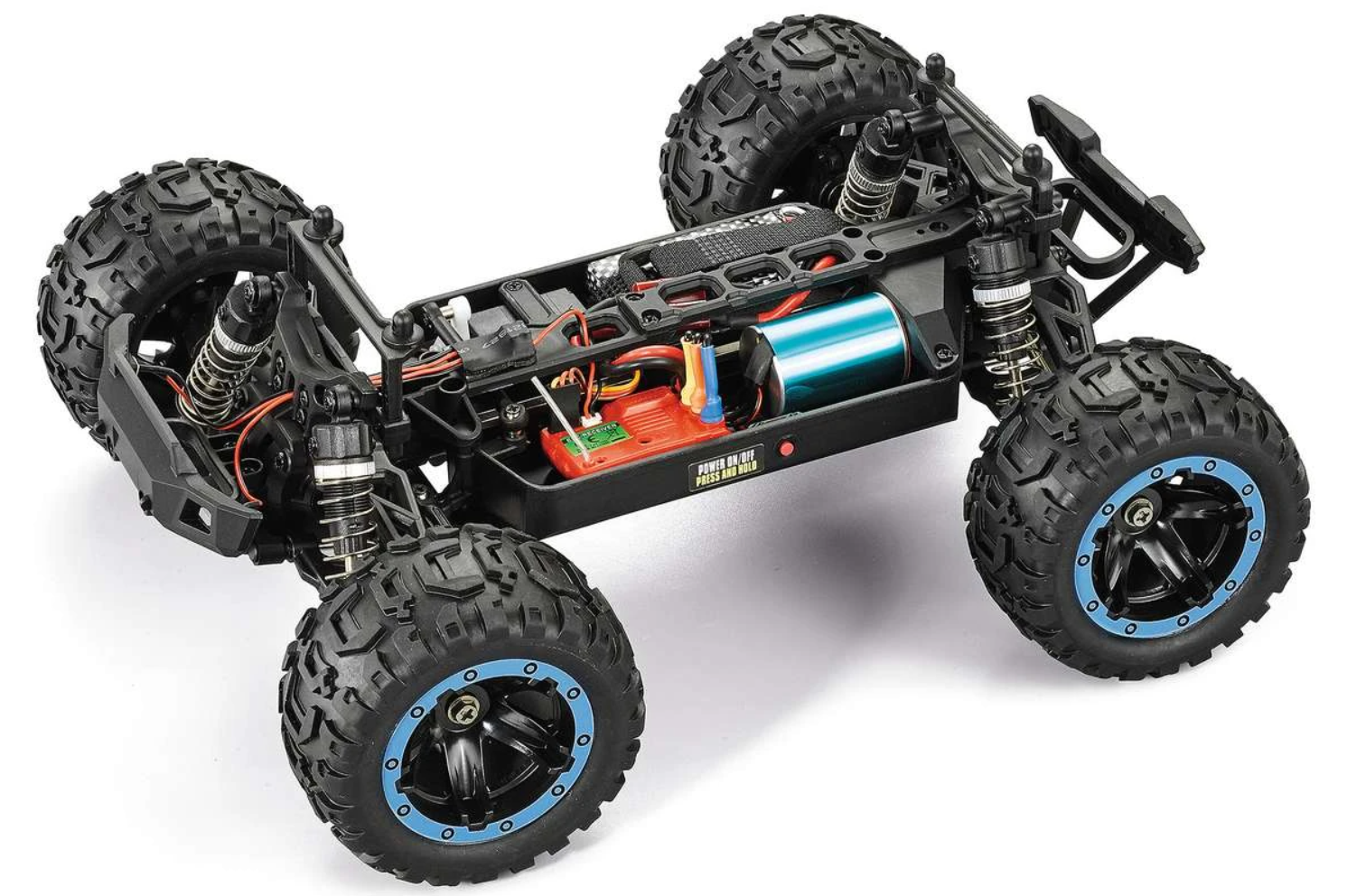 Blackzon 540201 Slyder MT Turbo 1/16 4WD 2S Brushless - Blue - 4
