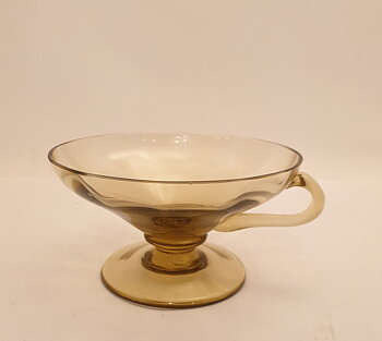 Dessert bowl light brown-yellow