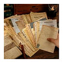 Vintage Paper Set- Antique sheets 10 x 14 cm