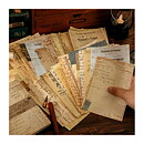 Vintage Paper Set- Antique sheets 10 x 14 cm