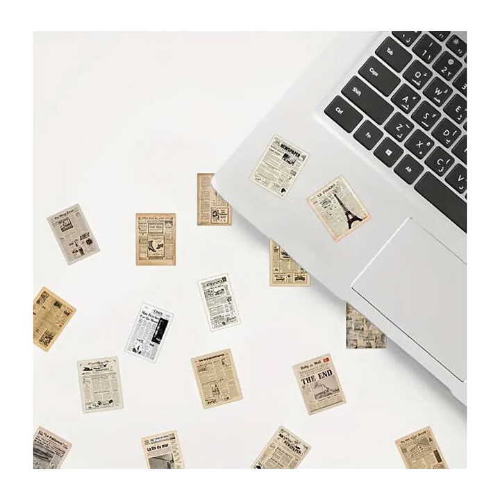 Vintage Paper Set- Newspaper Article Mini Sheets
