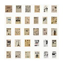 Vintage Paper Set- Newspaper Article Mini Sheets