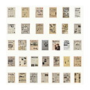 Vintage Paper Set- Newspaper Article Mini Sheets