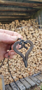 Handsmitt Hjärta-Halsband