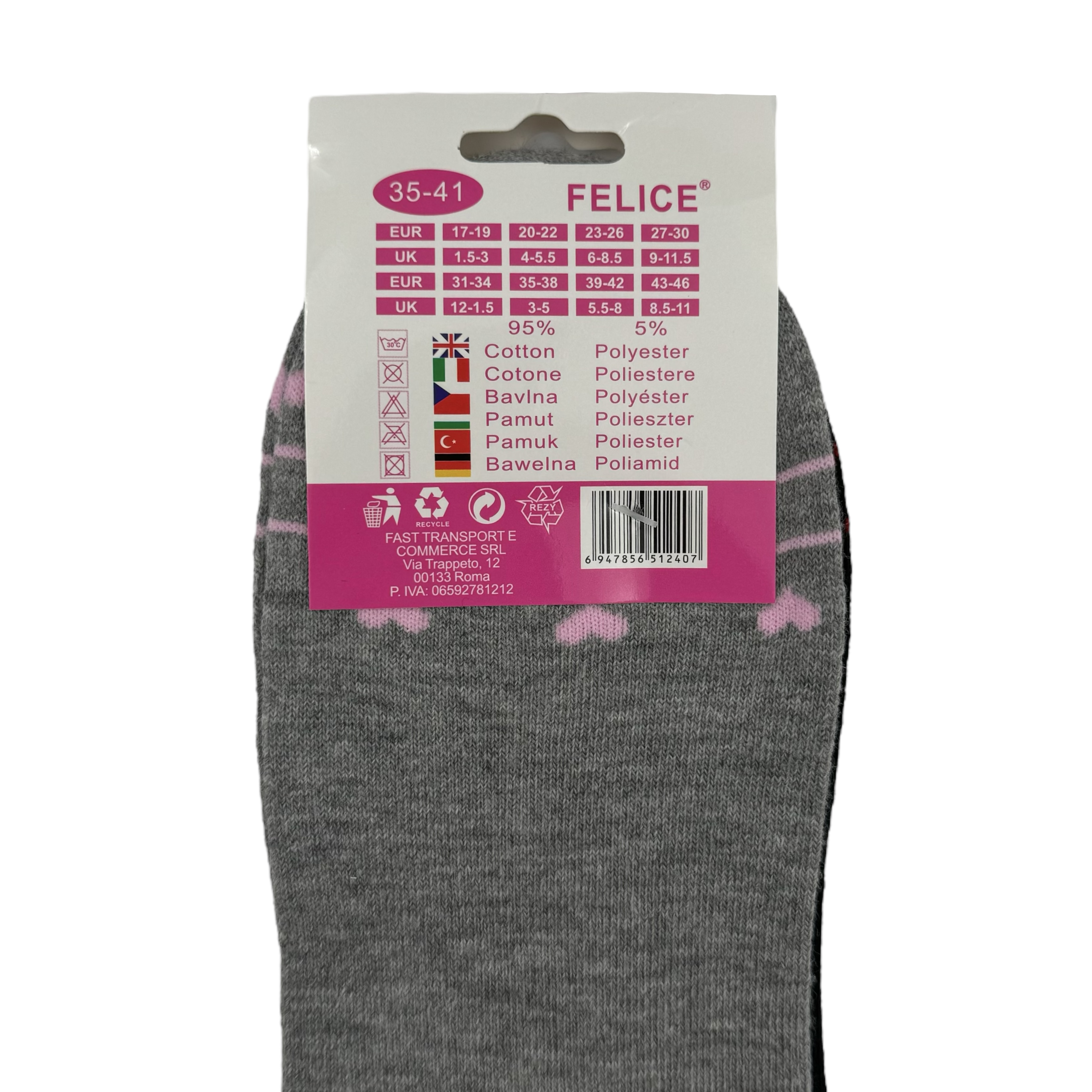 Strumpor KANIN, Stl 35-41, 12-pack - 3