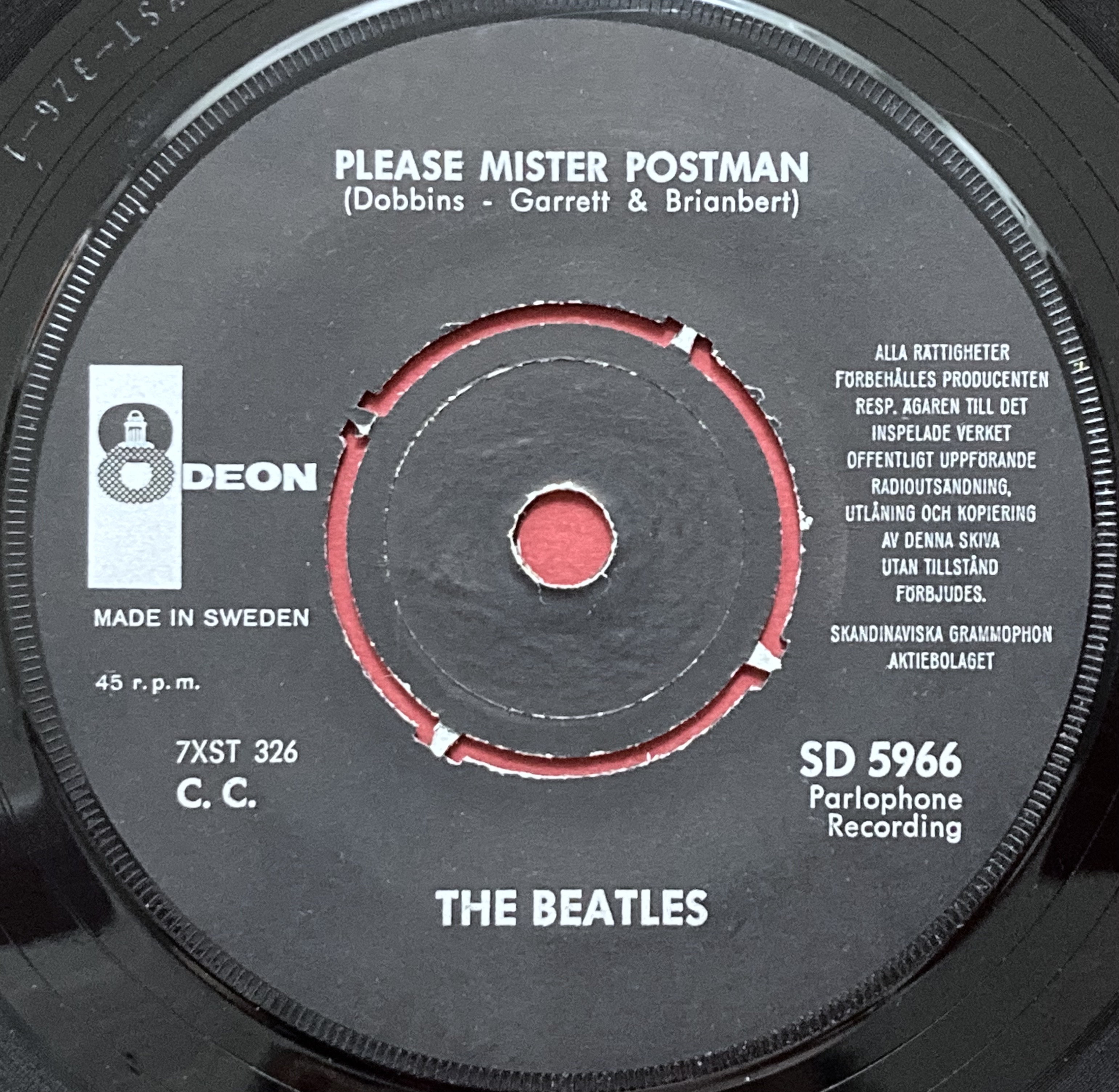 BEATLES - Roll over Beethoven 7" GUL Swe PS 1964 - 4