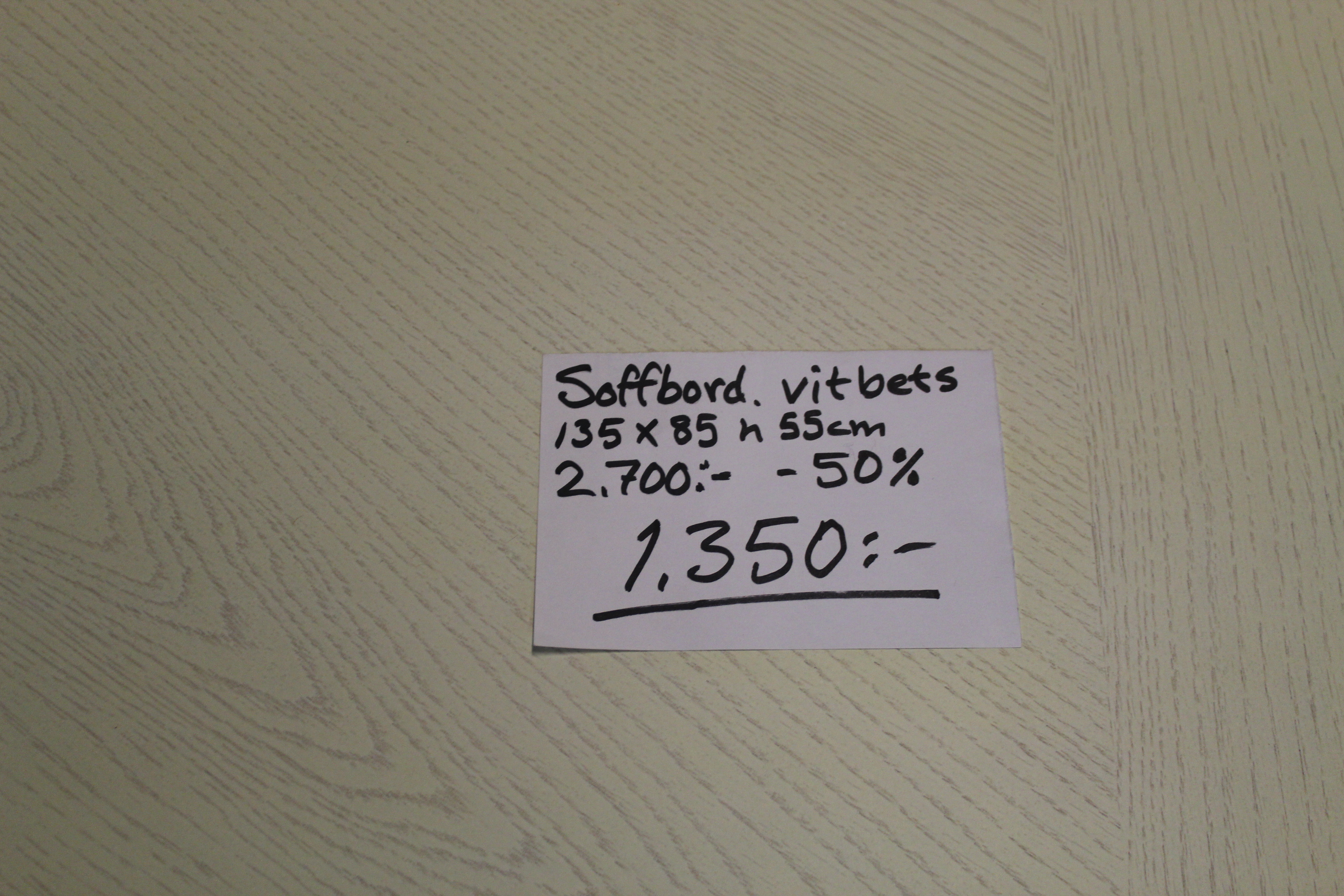 Soffbord vitbets - 2
