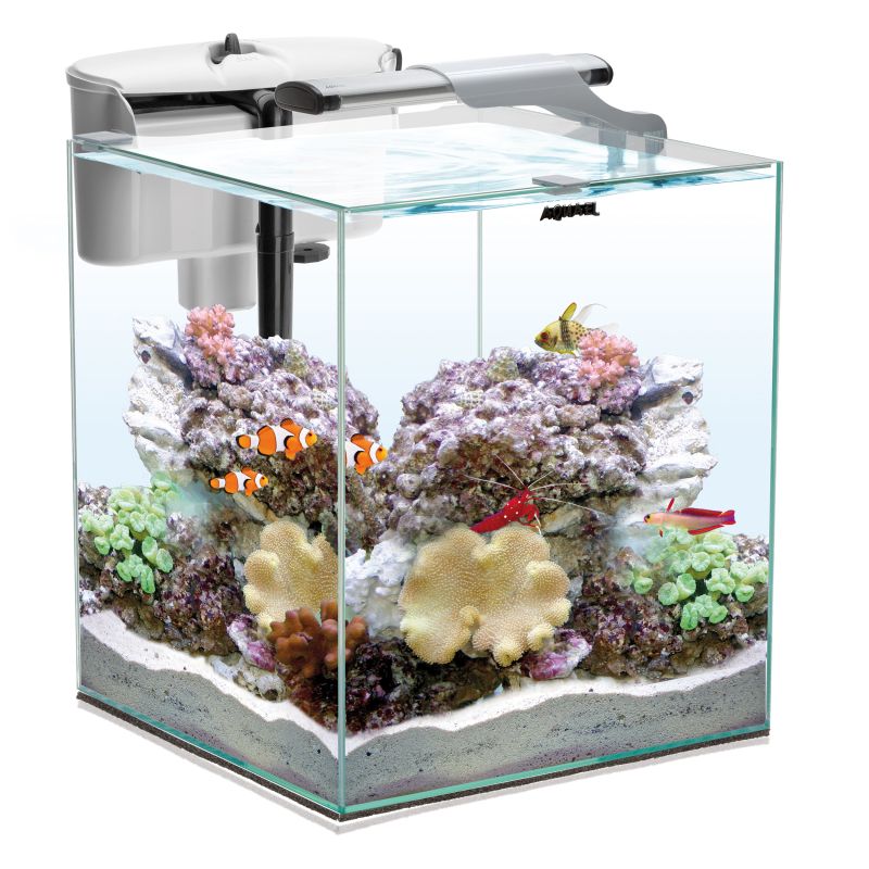 Aquael Nano Duo Reef Akvarium Vit LxBxH: 35x35x40 cm, 49 liter