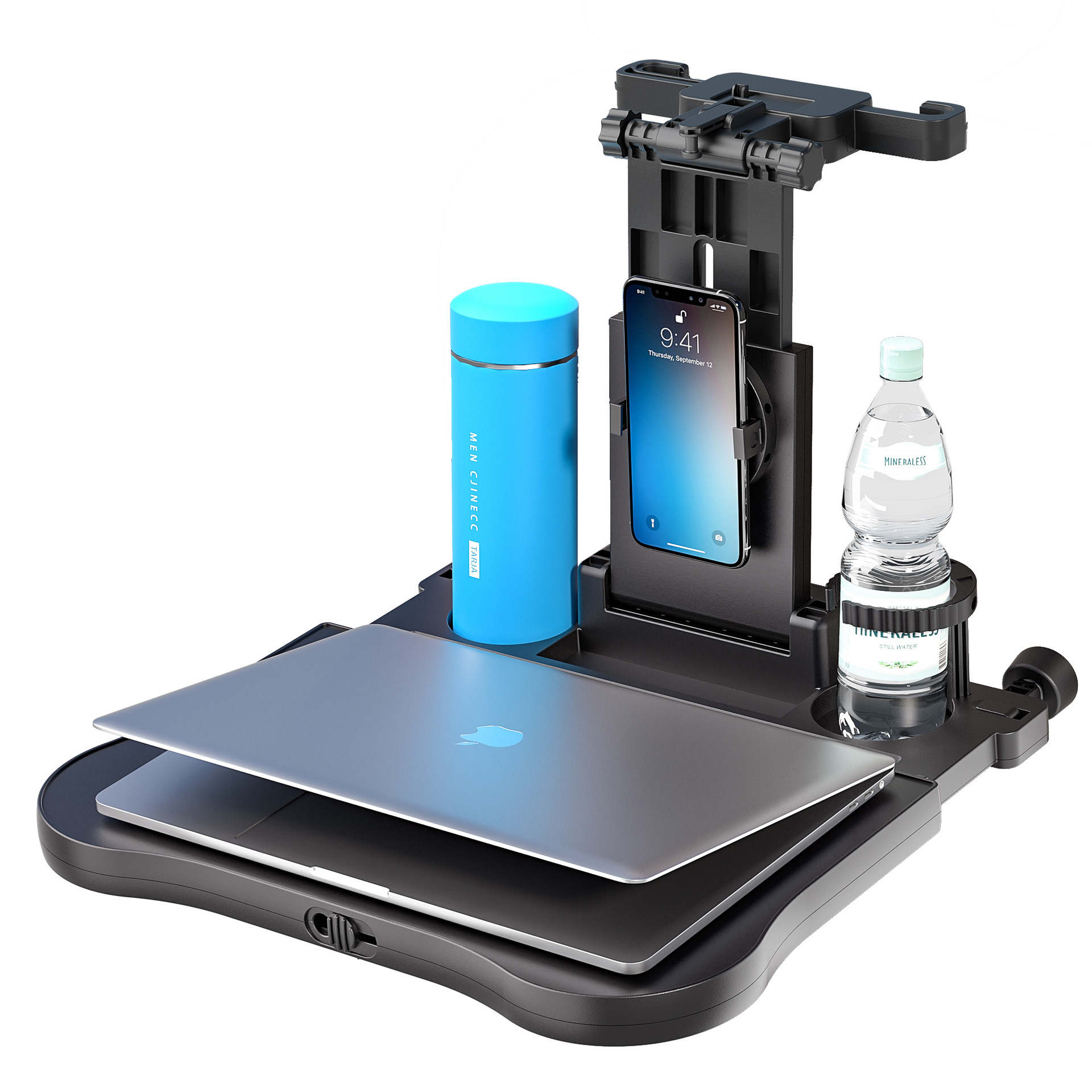 Universal folding car table for the back seat Hold mobile drinks computer
