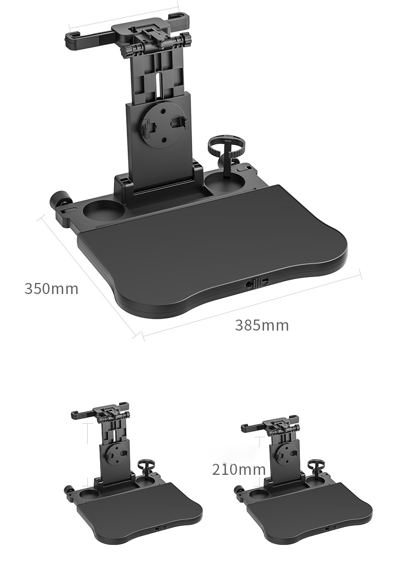 Universal folding car table for the back seat Hold mobile drinks computer - 7