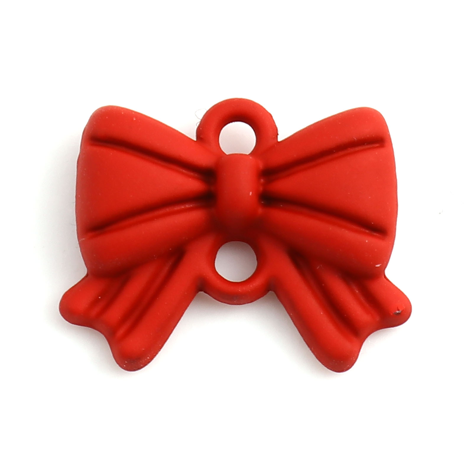Charm /  connector , Bowknot Red