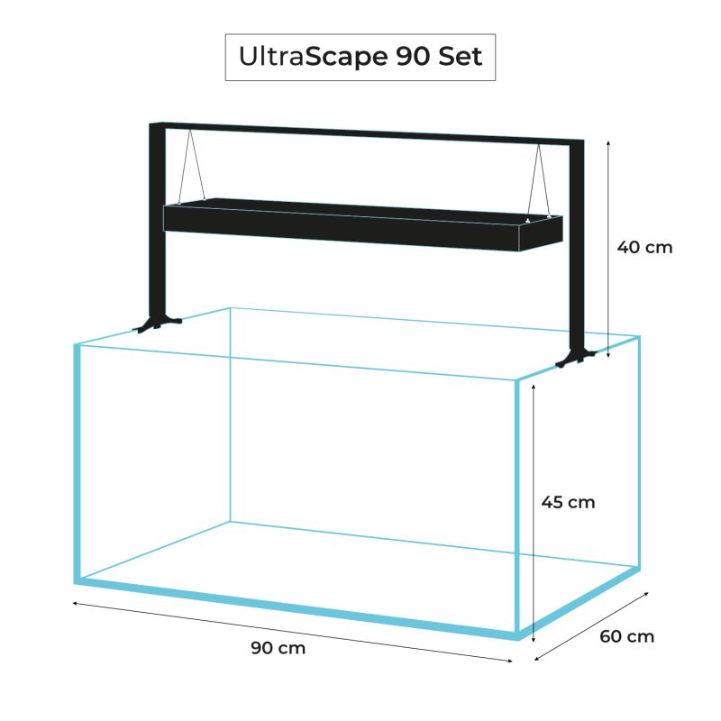 Aquael Ultrascape 90 Paket Forest LxBxH: 90x60x125 cm, 243 liter - 3
