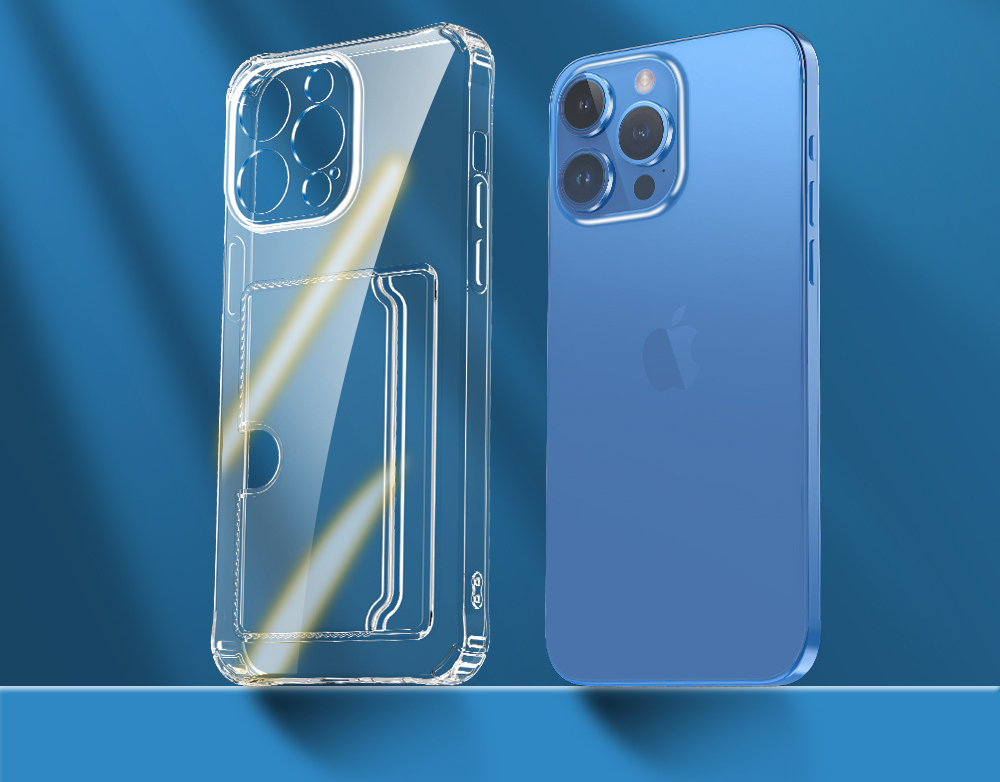 iPhone 11 Transparent Case with Side Card Holder - Durable and Lightweight - 2