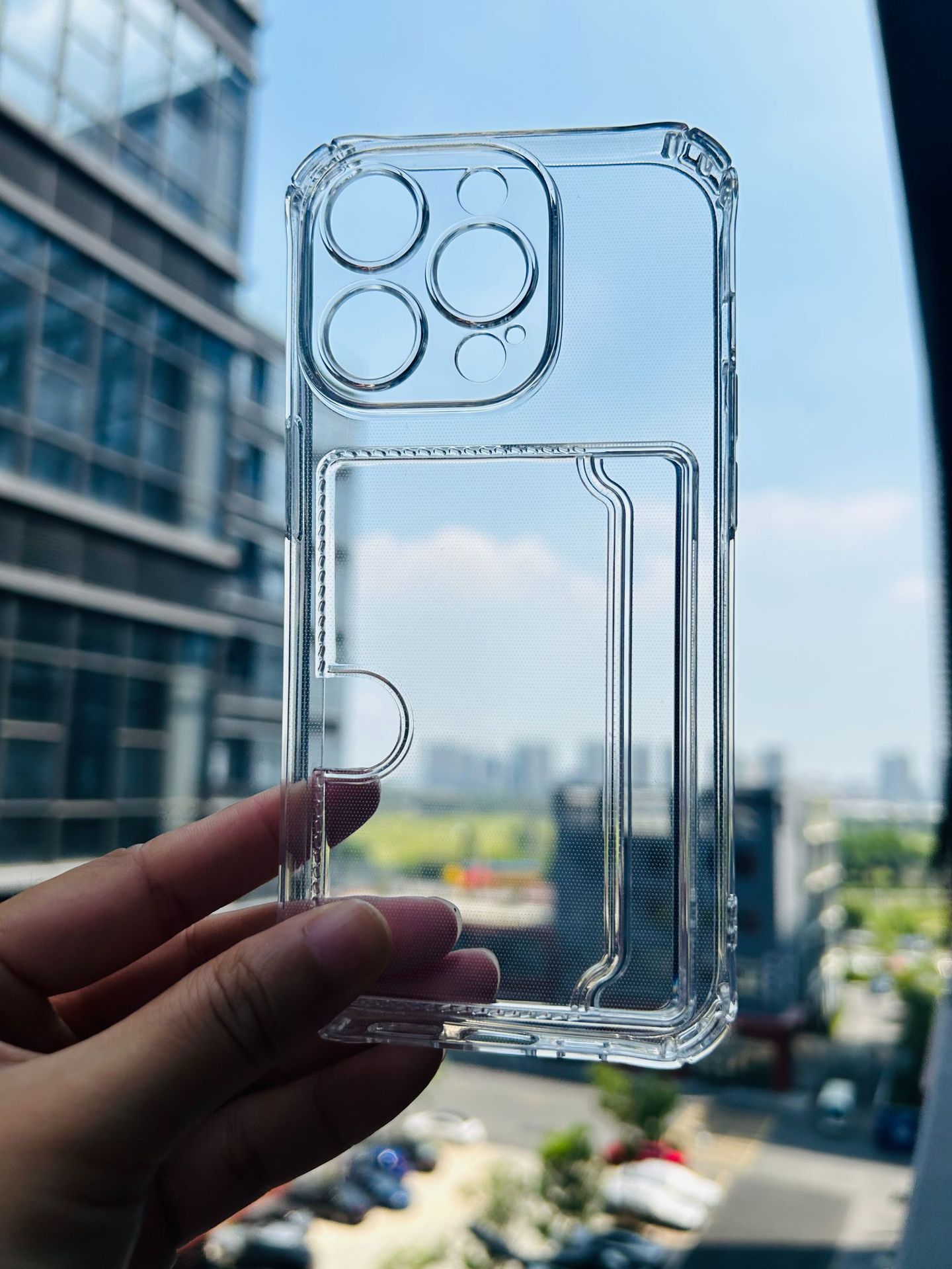 iPhone 11 Transparent Case with Side Card Holder - Durable and Lightweight - 7