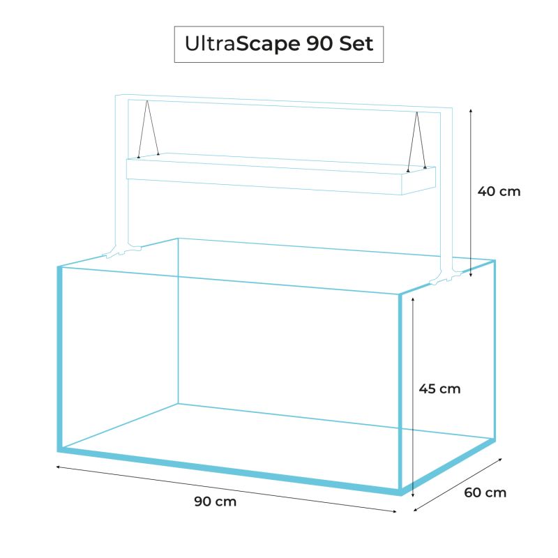 Aquael Ultrascape 90 Paket Snow LxBxH: 90x60x125 cm, 243 liter - 3