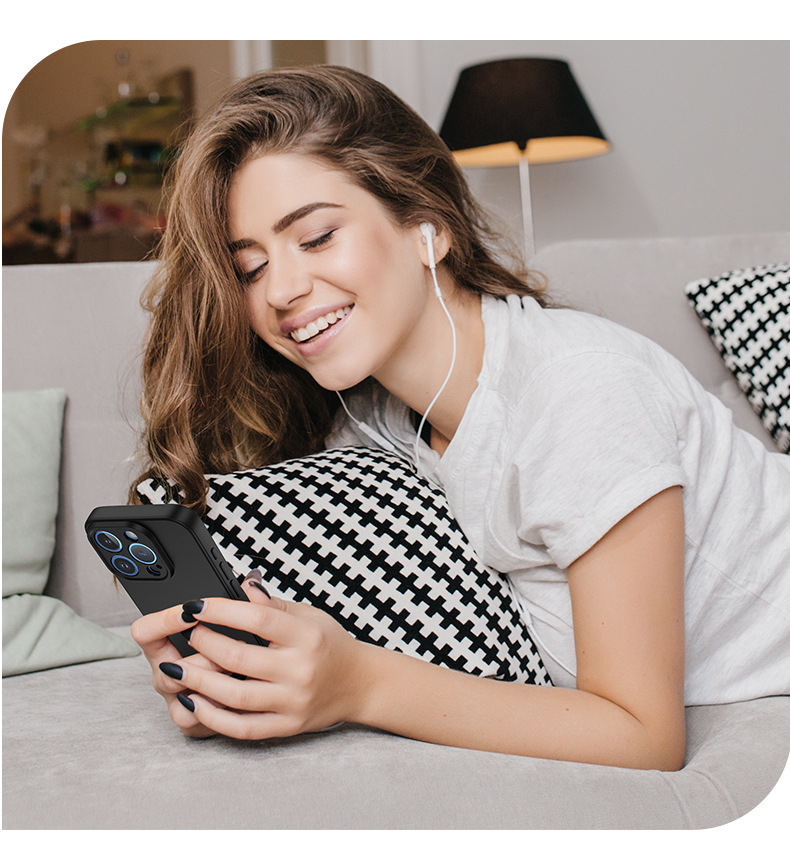 iPhone 15 Case - Microfiber Silicon - 8