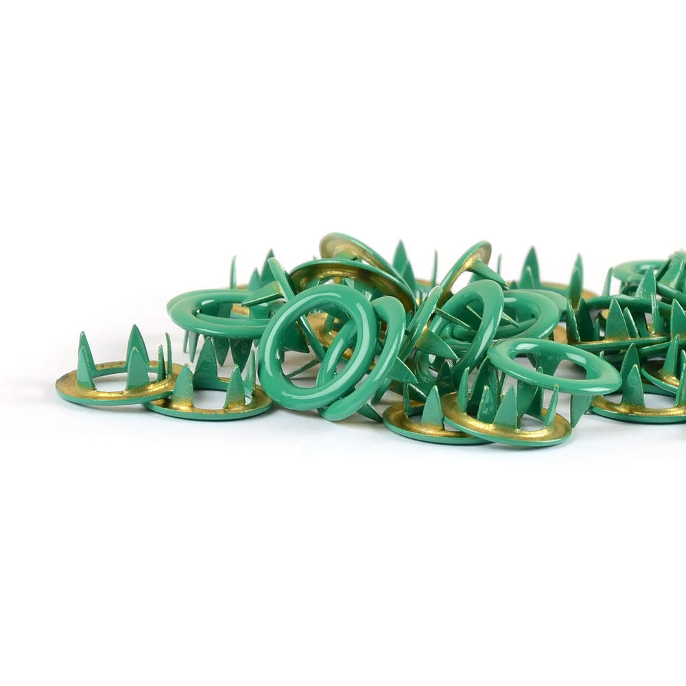 METAL PRONG SNAPS - GRASS GREEN