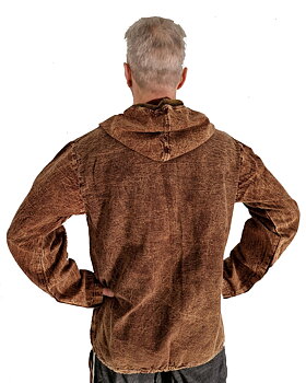 Långärmad Hoodie Anorak med Livets Träd