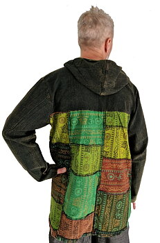 Långärmad Patchwork - Hoodie Anorak