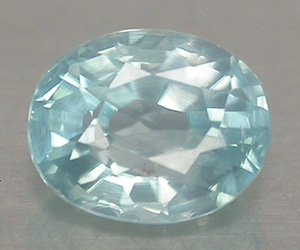 0,63 ct hermosa piedra preciosa de circón azul natural ovalada sin tratar