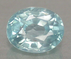 0,63 ct hermosa piedra preciosa de circón azul natural ovalada sin tratar