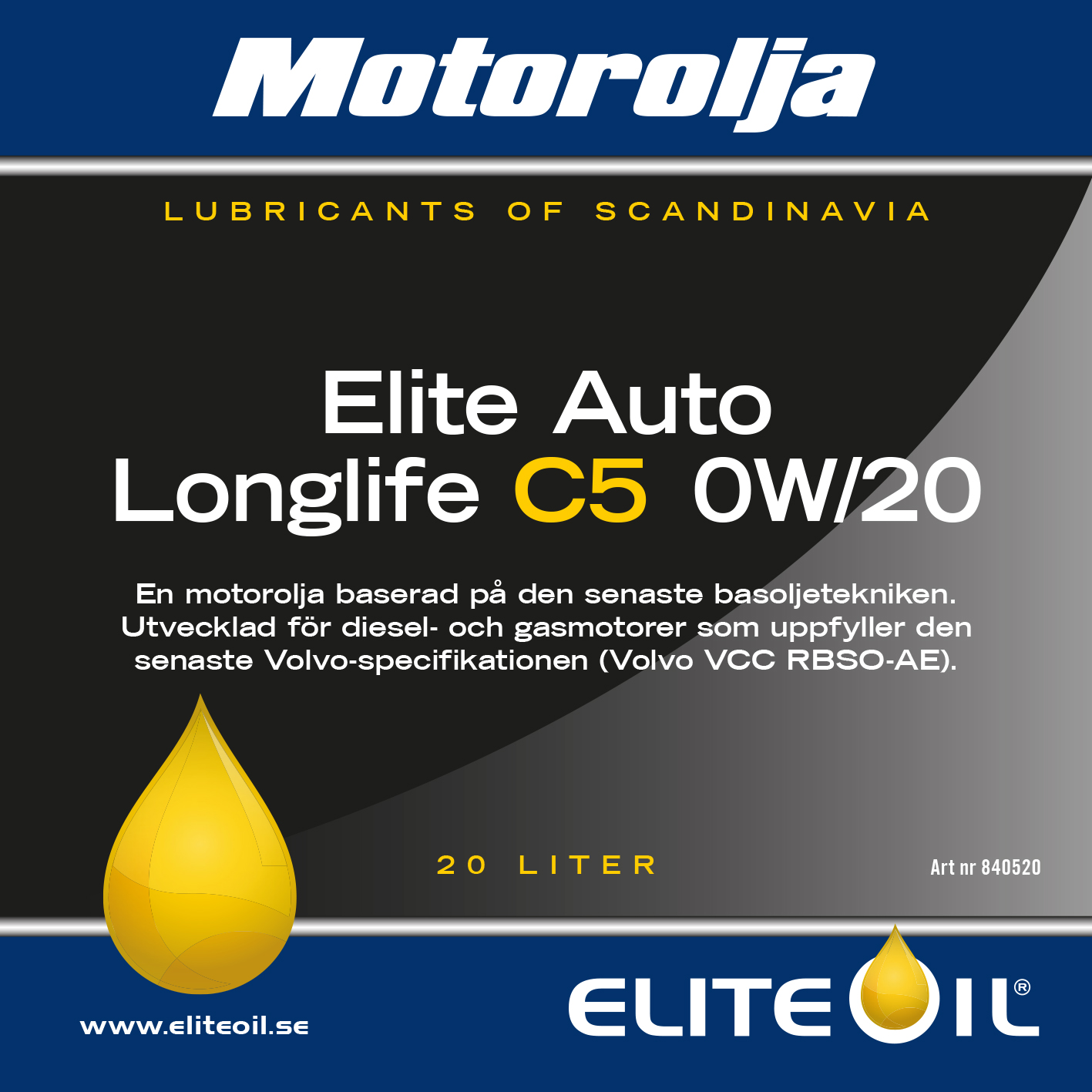ELITE AUTO LONG LIFE C5 0W/20 4 LITER