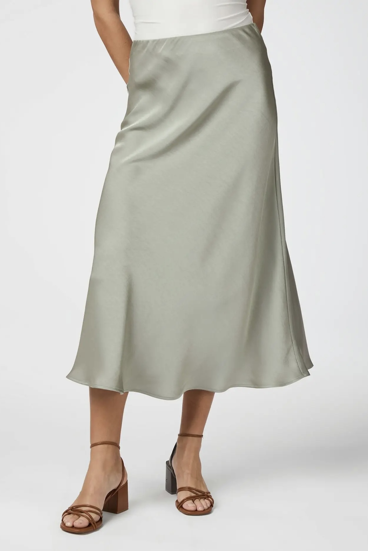 Neo Noir - Bovary Skirt Smoke Green