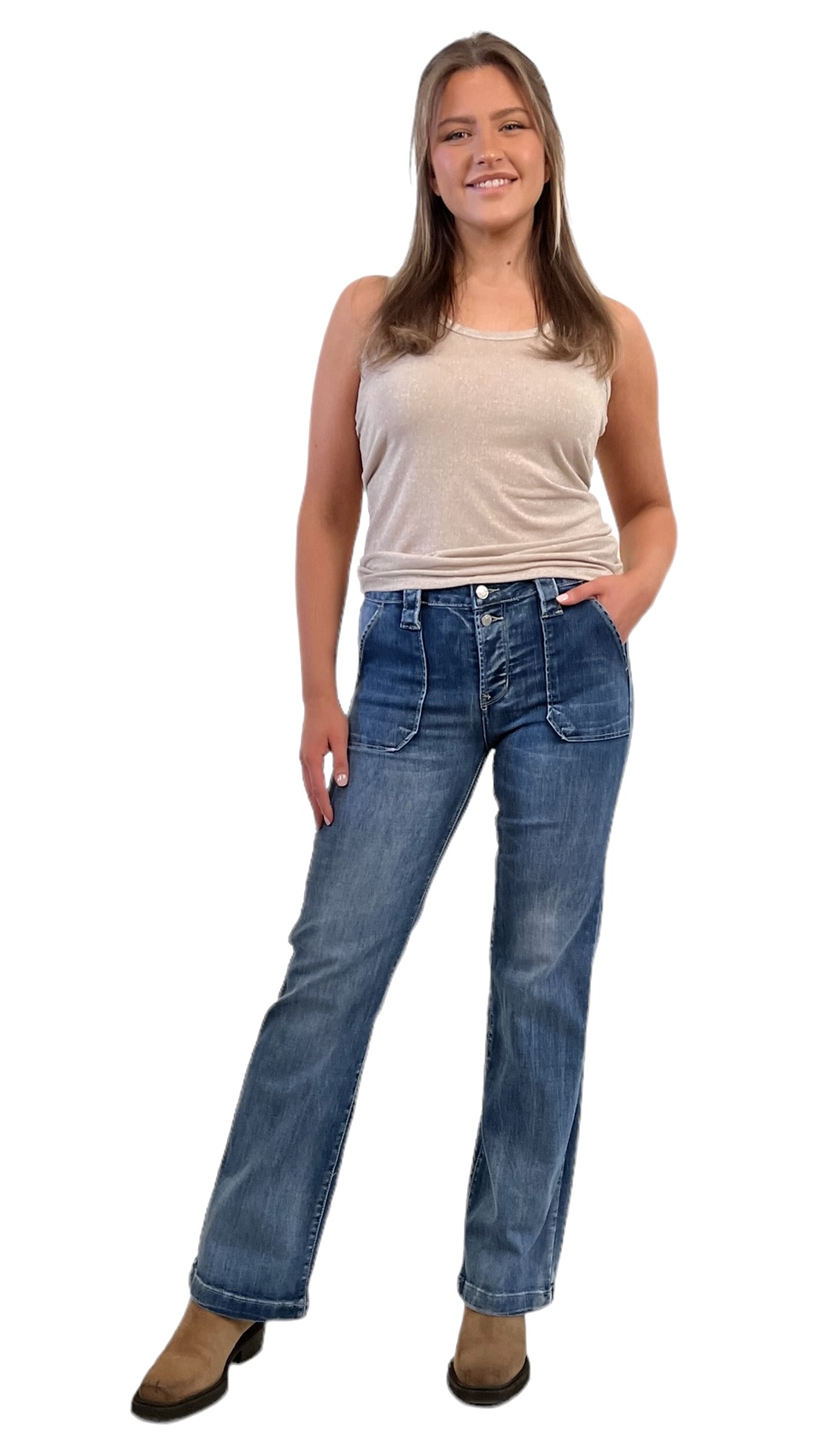 Pauline jeans | Mid wash - 2