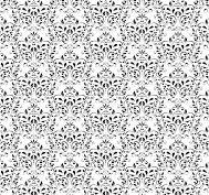 Reprint A4 RBC125 -Black Damask