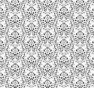 Reprint A4 RBC125 -Black Damask