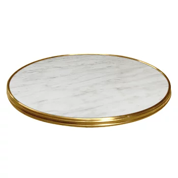 Bistro Ø 60 cm, Genes Marmor med mässing