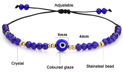  Nazar - Skyddande Ögat Armband  - Blå - 3