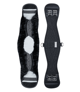 Waldhausen Dressage Girth Anatomical, sheepskin