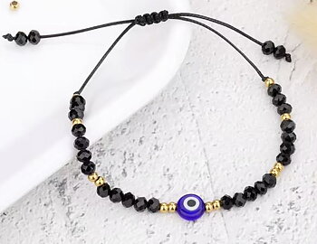  Nazar - Skyddande Ögat Armband  - Svart