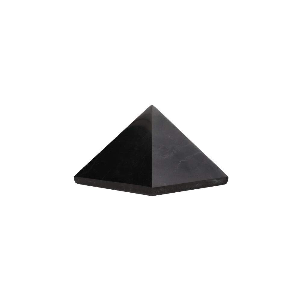 Shungit Pyramid, Polerad - 70mm - 3