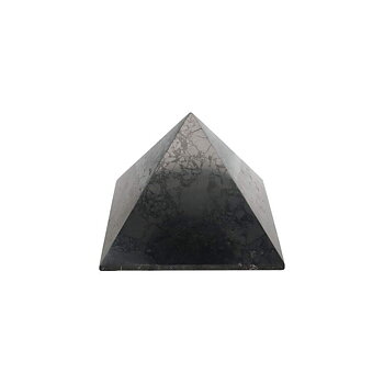 Shungit Pyramid, Polerad - 100mm