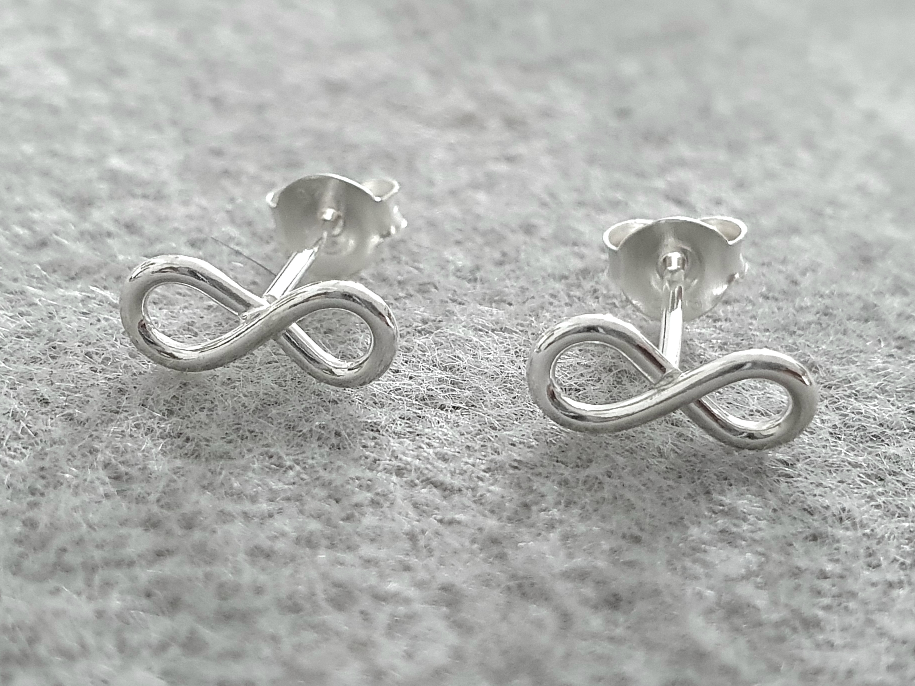 Earrings eternity sign approx. 10x4,3mm 925-silver