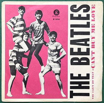 BEATLES - Can´t buy me love 7" Pink Swe PS 1964