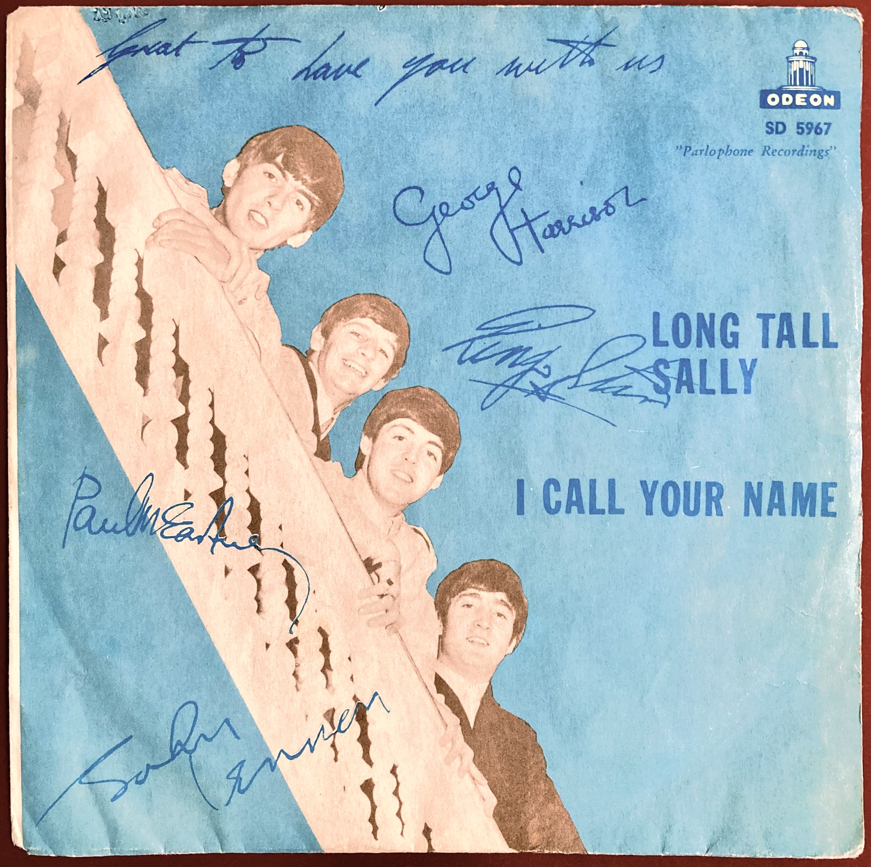 BEATLES - Long tall Sally 7" Swe PS 1964