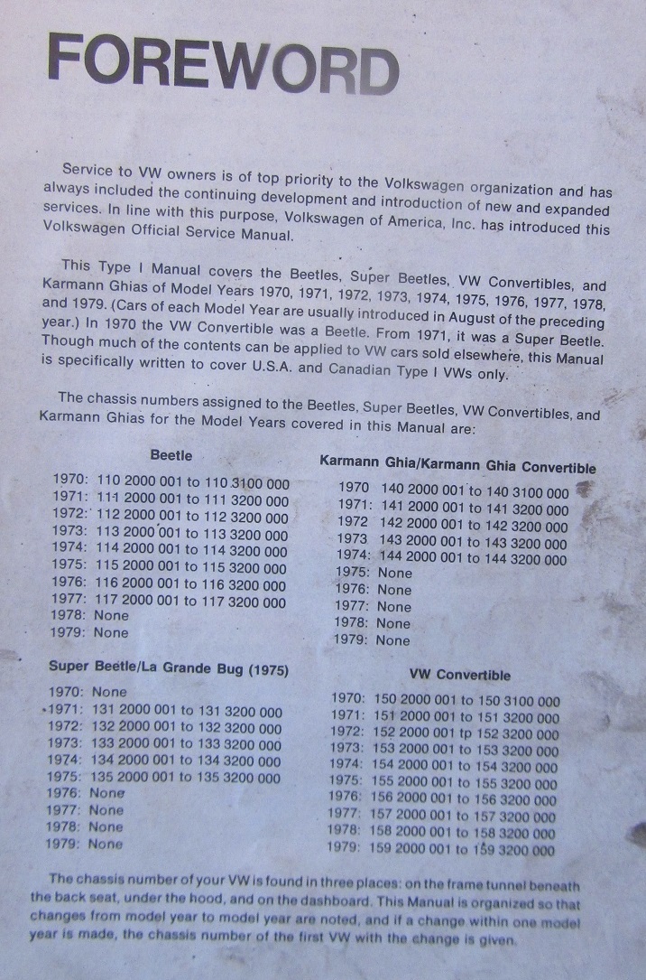 1970 - 1979 Volkswagen Service Manual - 4