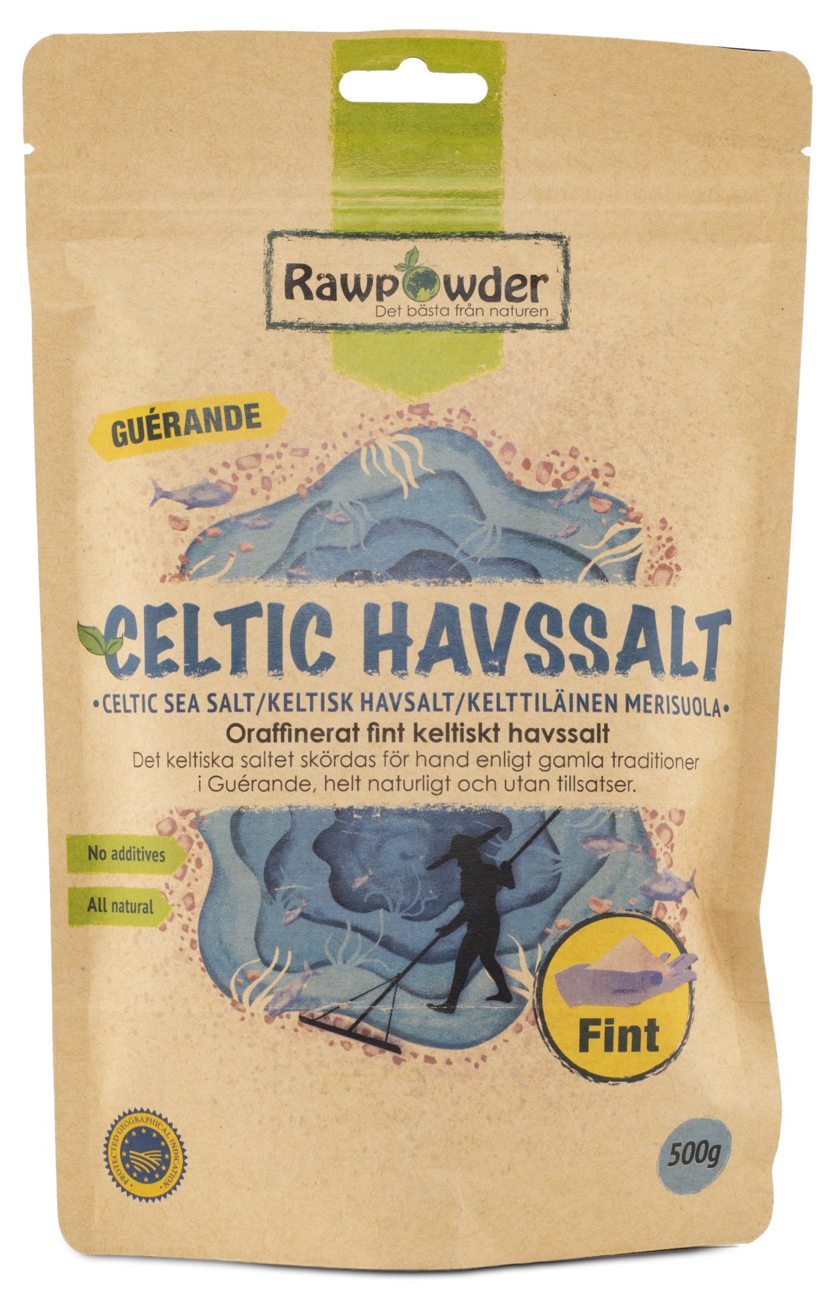 RawPowder Celtic Havssalt Fint 500g