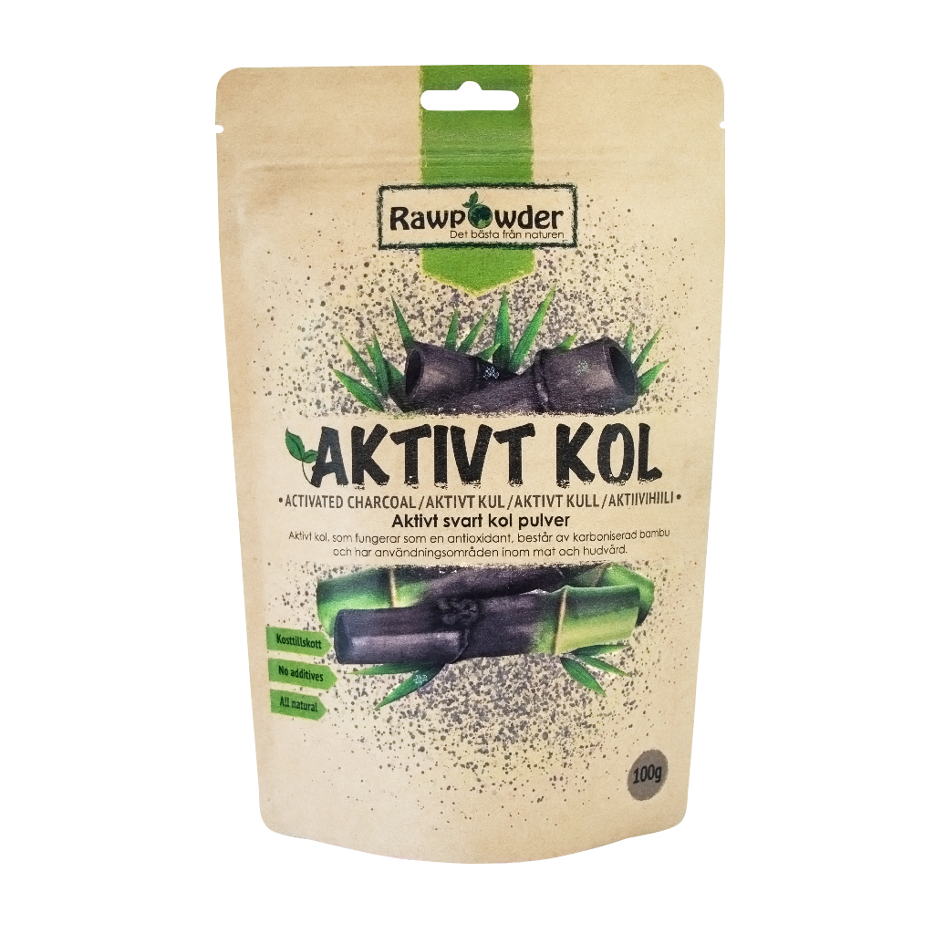 Aktivt Kol pulver 100g - Rawpowder