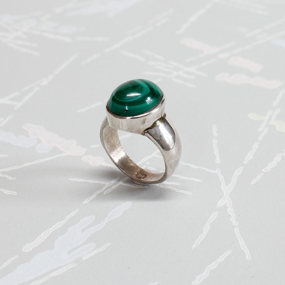 Malakit Silverring - 3
