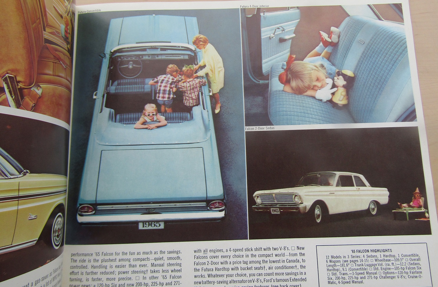 1965 Ford alla USA modeller broschyr Canada - 2
