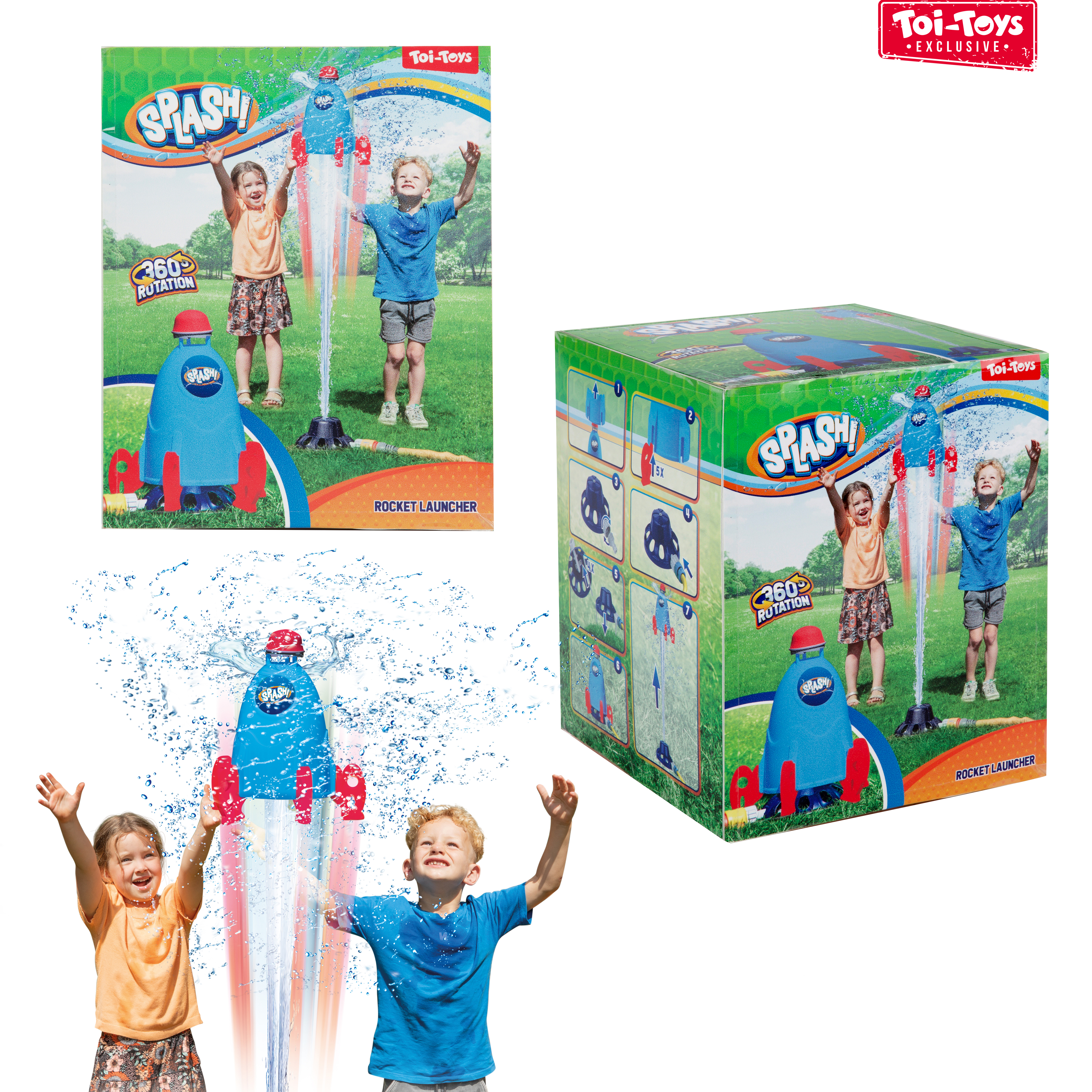 SPLASH Water sprinkler - raket avfyrare